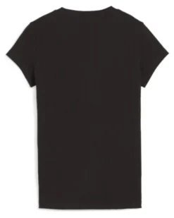 PUMA - T-SHIRT DA DONNA NERA CLASSICS RIBBED SLIM TEE - 624264-01