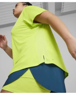 PUMA - T-SHIRT DA DONNA RUN FAVORITES VELOCITY LIME - 525061-39
