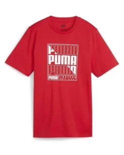 PUMA - T-SHIRT DA UOMO GRAPHICS PUMA BOX TEE  ROSSA - 680172-11