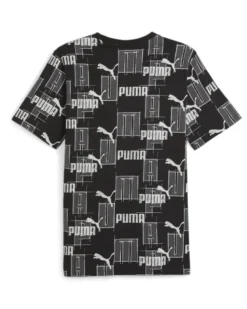 PUMA - T-SHIRT DA UOMO NERA ESS+ LOGO LAB AOP TEE - 678982-01