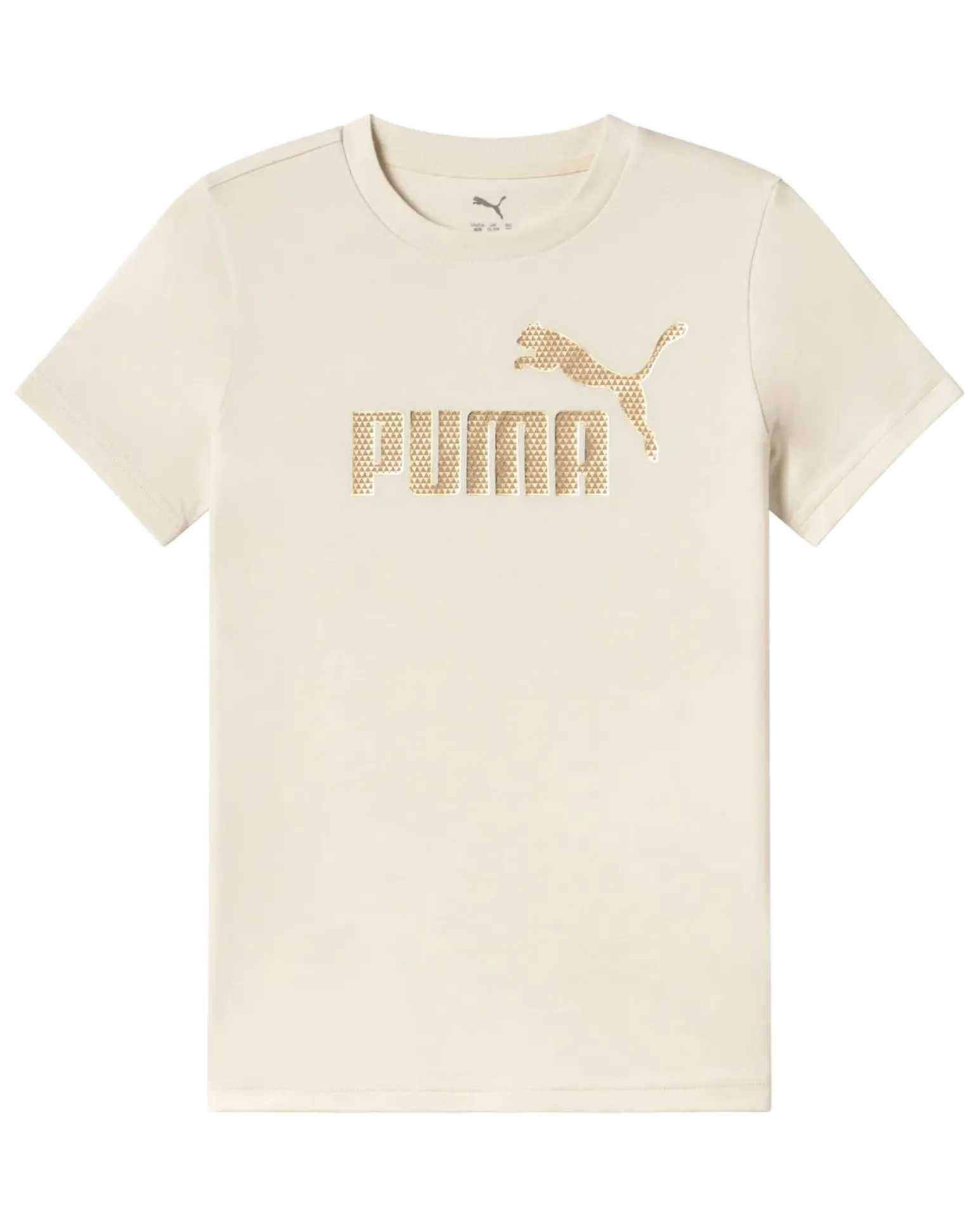 PUMA – T-SHIRT ESSENTIALS+TEXTURED FOIL LOGO JUNIOR BEIGE –692207-87