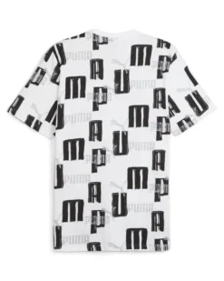 PUMA - T-SHIRT ESS+ LOGO LAB AOP TEE BIANCA DA UOMO - 678982-02