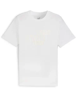PUMA - T-SHIRT GRAPHICS FOIL TEE BIANCA E ORO DA UOMO - 680181-02
