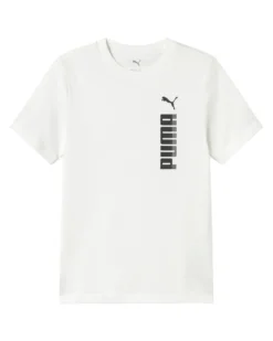 PUMA - T-SHIRT JUNIOR (7 - 16 ANNI) ESSENTIAL GRAPHIC TEE , BIANCA,  694948-02