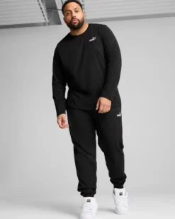 PUMA - T-SHIRT MANICA LUNGA ESSENTIAL N.1 LOGO LS NERA DA UOMO, 682546-01