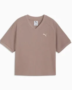 PUMA - T-SHIRT MARRONE ROSATO CLASS RELAXED PINNACLE  DA DONNA, 691872-88