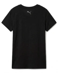 PUMA - T-SHIRT MEZZA MANICA NERA GRAPHIC FLOWERED CAT DA DONNA,  693299-01