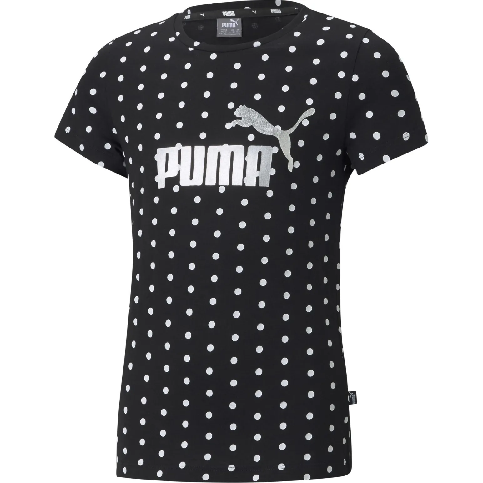 PUMA - T-SHIRT MM ESS+ DOTTED TEE BLACK