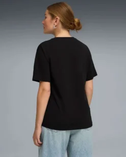 PUMA - T-SHIRT NERA DA DONNA ESSENTIAL ANIMAL TAGLIO MORBIDO 691821-01