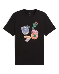 PUMA - T-SHIRT NERA SPORTS LEGACY FRONT GRAPHIC DA UOMO - 629627-01