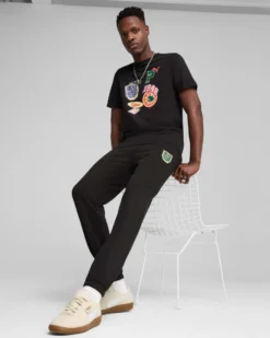 PUMA - T-SHIRT NERA SPORTS LEGACY FRONT GRAPHIC DA UOMO - 629627-01