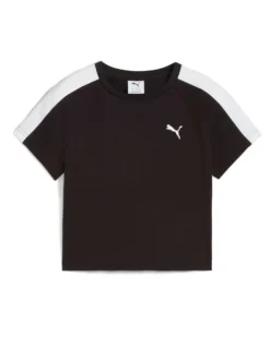 PUMA - T-SHIRT NERA T7 BABY TEE DA DONNA - 629802-01