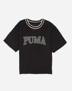 PUMA - T shirt relaxed fit nera da donna