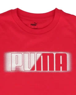 PUMA  T-SHIRT ROSSA DA UOMO GRAPHICS WORDING - 680991-11