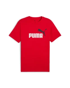 PUMA - T-SHIRT ROSSA ESSENTIAL 2 COLOR N. 1 LOGO DA UOMO, 684708-11