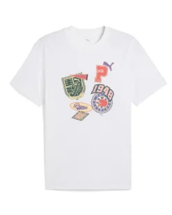 PUMA - T-SHIRT SPORTS LEGACY FRONT GRAPHIC BIANCA DA UOMO - 629627-02