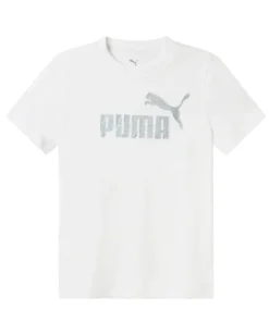PUMA - T-SHIRT TEXURED FOIL LOGO BIANCA  DA DONNA 688908-02