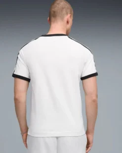 PUMA - T-SHIRT UOMO MEZZA MANICA  BIANCA E NERA E T7 BIG CAT RINGER TEE AL.SNOW, 635242-02
