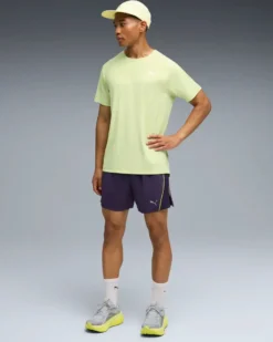 PUMA - T-SHIRT VERDE MELA  RUN VELOCITY TEE (POLY) DA UOMO, 526600-38