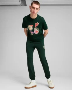 PUMA - T-SHIRT VERDE SPORTS LEGACY FRONT GRAPHIC DA UOMO - 629627-60