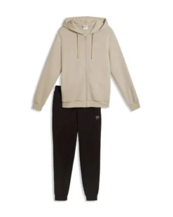 PUMA - TUTA COMPLETA ESSENTIAL ELEVATED DA UOMO FELPA FULL ZIP CON CAPPUCCIO 691771-61