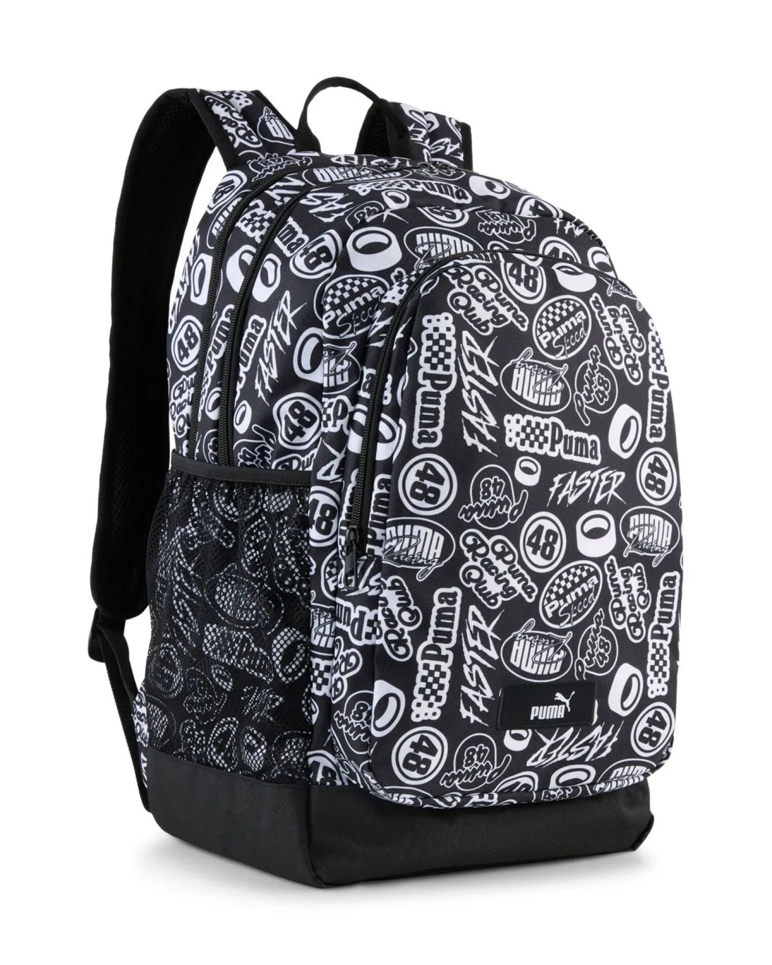PUMA -ZAINO ACADEMY AOP BIANCO E NERO - 091150-08