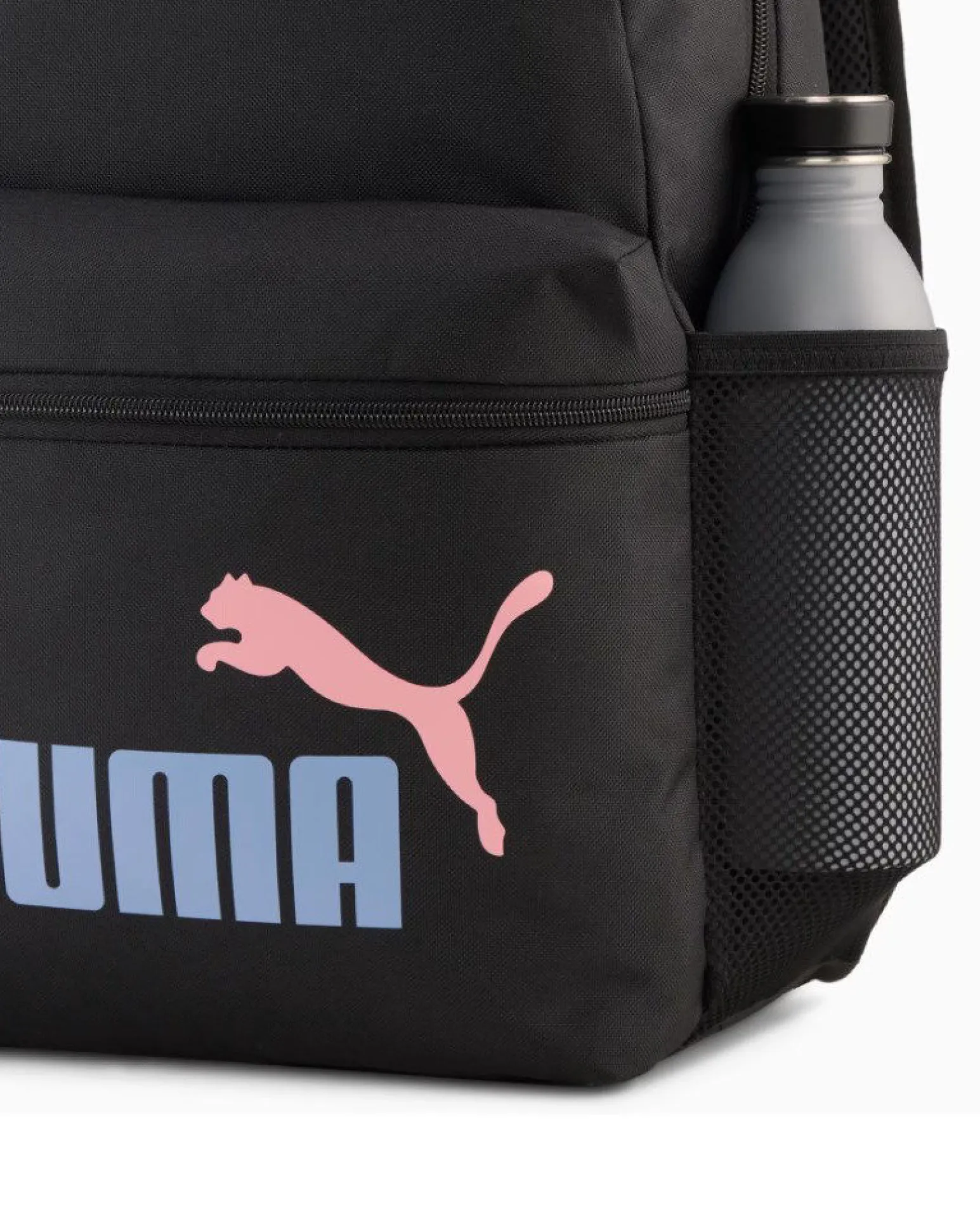 PUMA - ZAINO + BORSELLO NERO PHASE BACKPACK LOGO CELESTE E ROSA, 092190-02