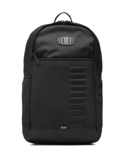 PUMA - Zaino nero con tasca anteriore e scomparto per laptop interno