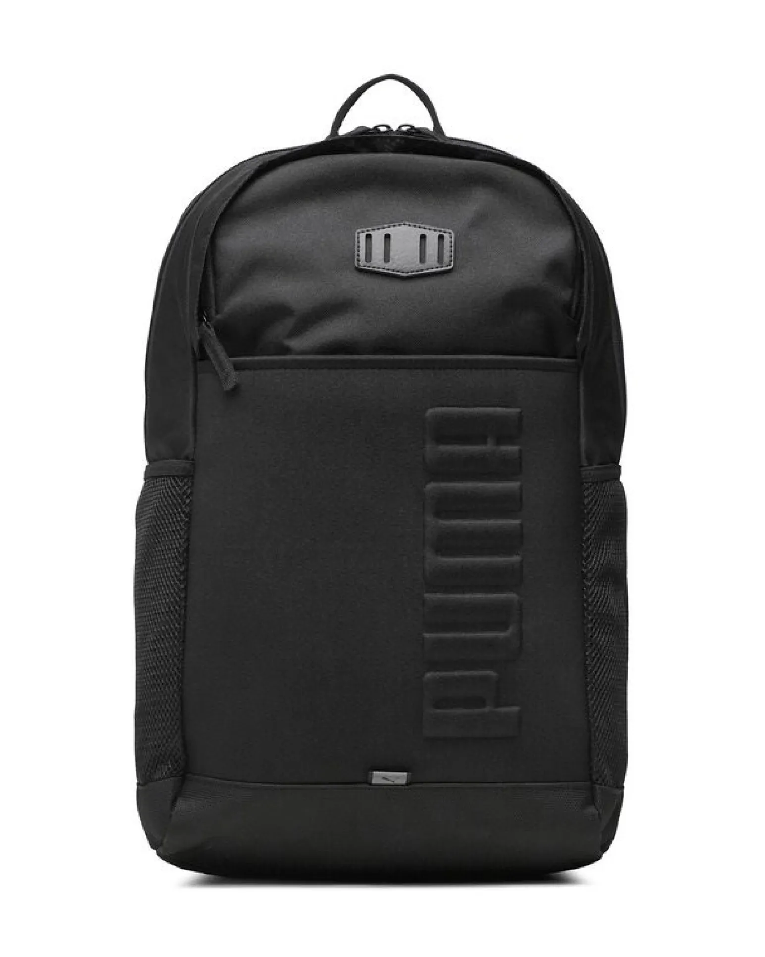 PUMA - Zaino nero con tasca anteriore e scomparto per laptop interno