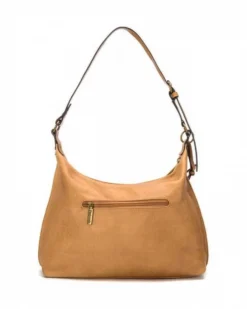REFRESH - Borsa a spalla camel con borchie