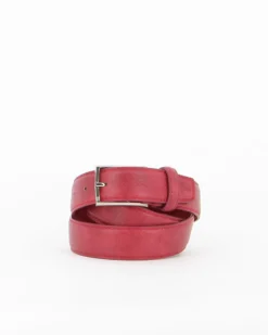 RENATO BALESTRA - Cinta rossa con fodera in VERA PELLE