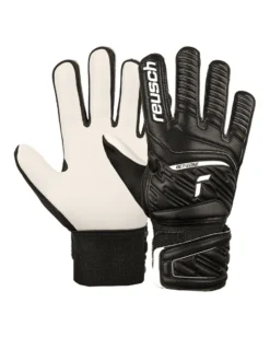 REUSCH - Guanti da portiere uomo neri con dettagli arancioni e blu - ATTRAKT STARTER SOLID