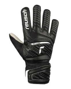 REUSCH - Guanti da portiere uomo neri con dettagli arancioni e blu - ATTRAKT STARTER SOLID