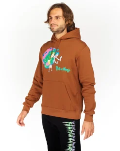 RICK AND MORTY - UOMO FELPA CON CAPPUCCIO