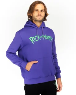 RICK AND MORTY - UOMO FELPA CON CAPPUCCIO