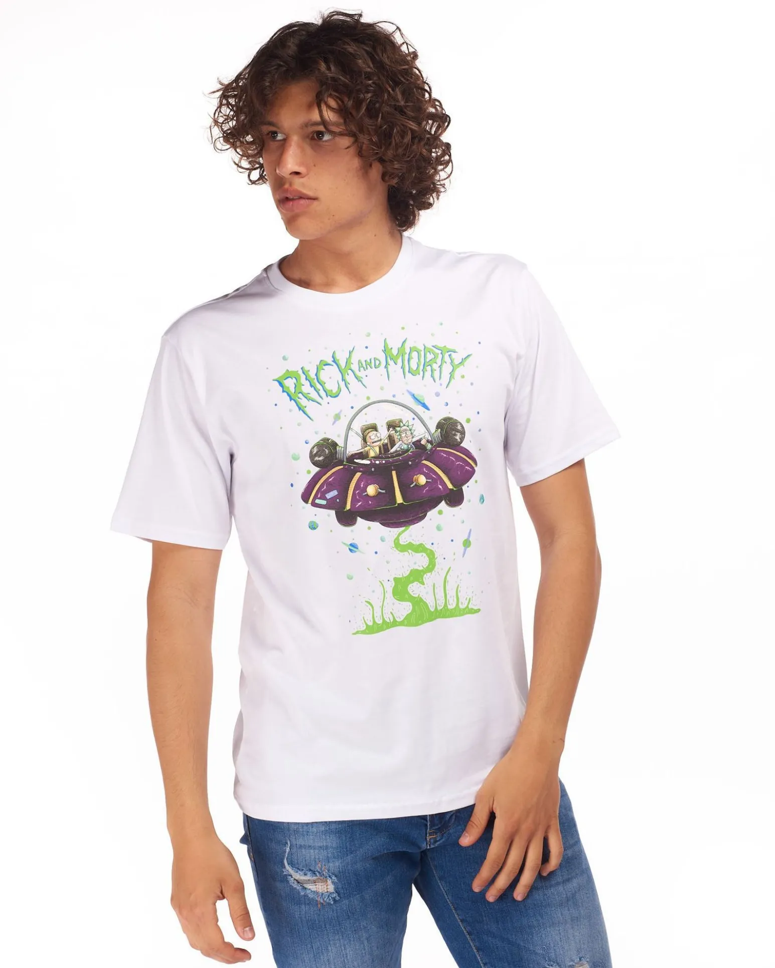 RICK AND MORTY - UOMO TSHIRT MEZZA MANICA