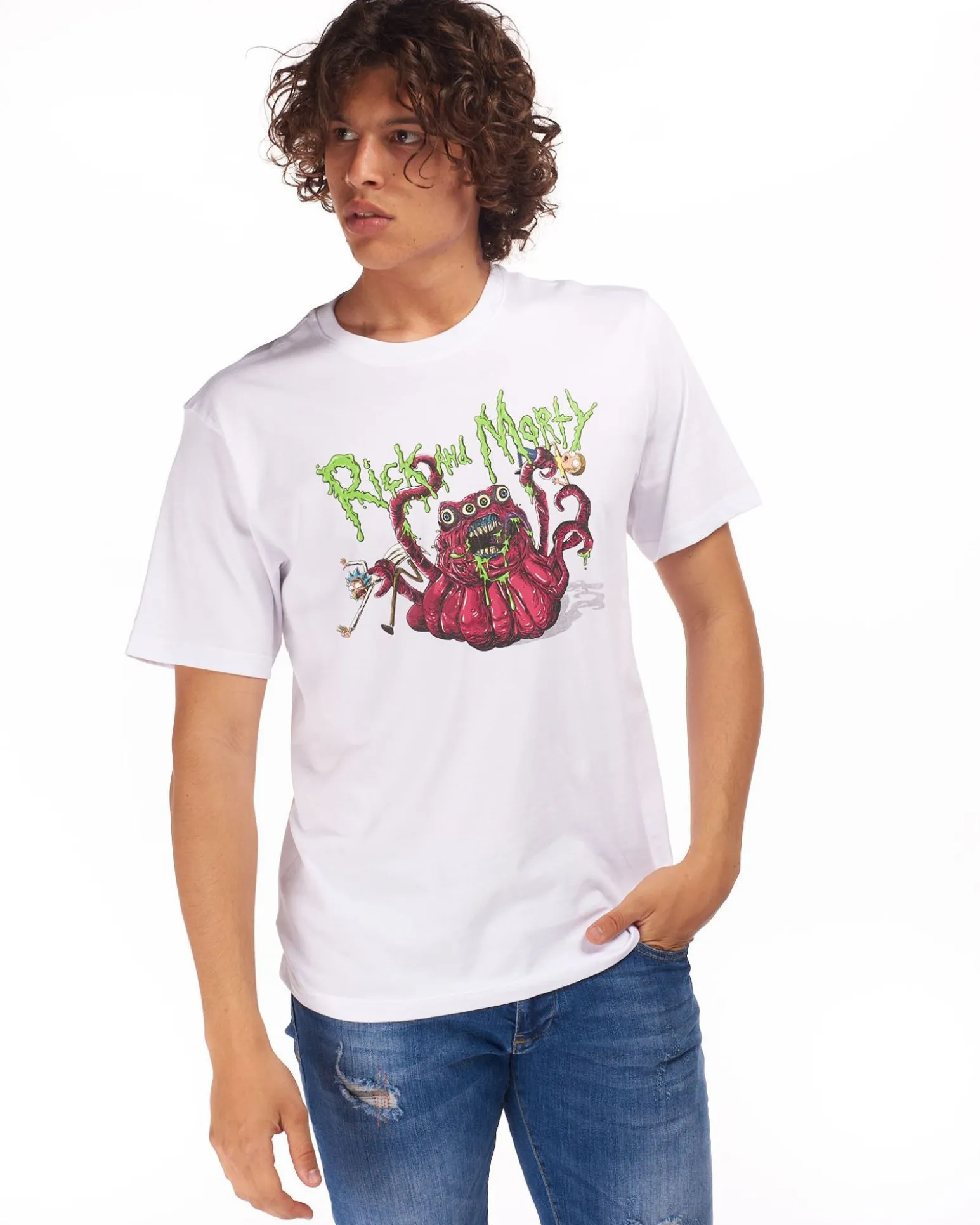 RICK AND MORTY - UOMO TSHIRT MEZZA MANICA