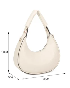 RIFLE - Borsa a spalla animalier celeste, tracolla removibile