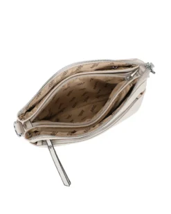 RIFLE - Borsa a spalla beige con cinque scomparti interni, tasca frontale e posteriore, tracolla removibile