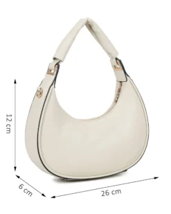 RIFLE - Borsa a spalla beige, tracolla removibile