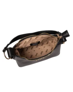 RIFLE - Borsa a spalla nera, tracolla removibile