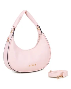 RIFLE - Borsa a spalla nude, tracolla removibile