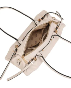 RIFLE - Borsa baguette a spalla nude con fibbie, tracolla removibile