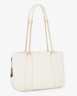 RIFLE - Borsa due manici animalier beige
