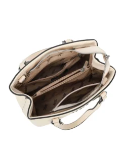 RIFLE - Borsa due manici beige con tre scomparti interni e tracolla removibile
