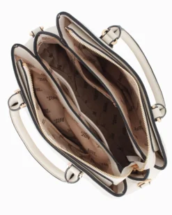RIFLE - Borsa due manici beige, tracolla removibile