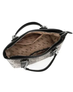 RIFLE - Borsa due manici taupe pitonata
