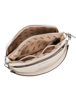 RIFLE - Borsa un manico beige con tasca frontale e posteriore, tracolla removibile