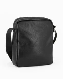 RIFLE - Borsello nero con doppia tasca frontale