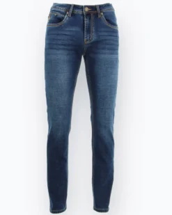 RIFLE - JEANS 5 TASCHE DA UOMO BLUE DENIM BASE FELPA BAFFI 3D